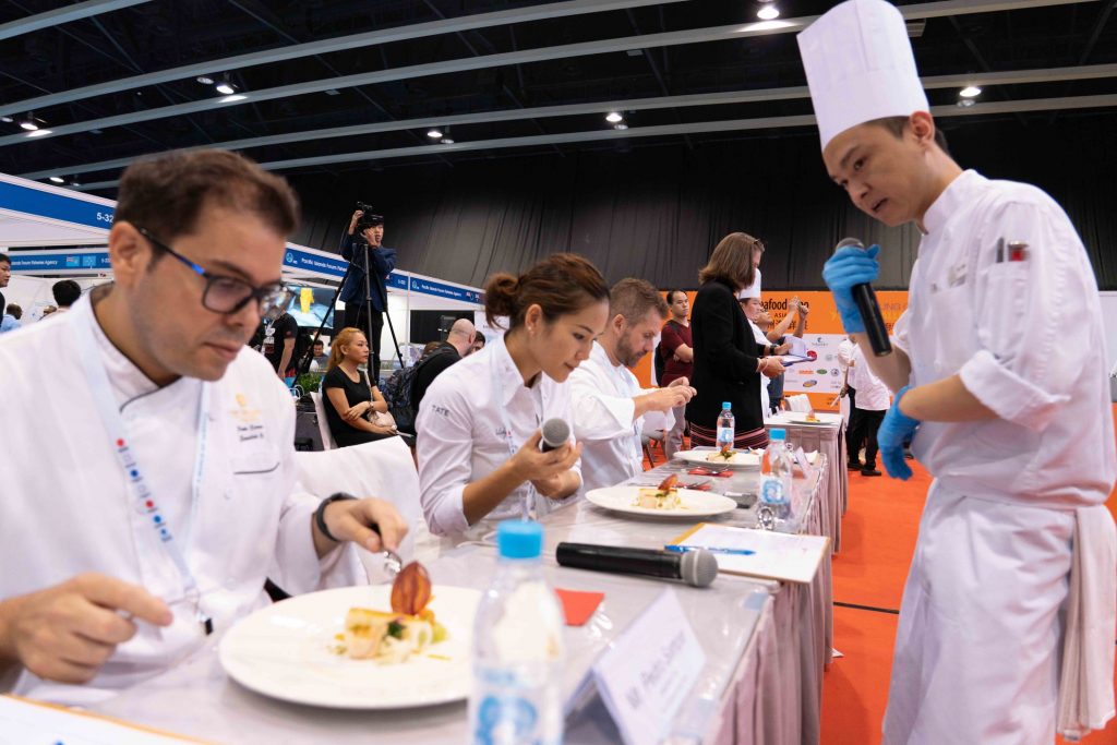 A highlight event at the annual Seafood Expo Asia is the Young Chef Challenge. (Credit: Seafood Expo Asia, Facebook)